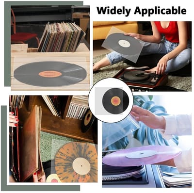 Dailygoods- Beschermhoezen 30 stuks - Vinylplaten - Kunststof - Antistatische bescherming - Doorzichtig - Perfecte pasvorm 12 inch - Vinylhoezen