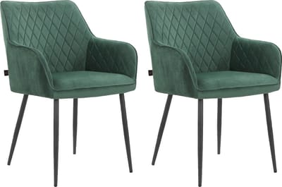 Elvira-Armstoel - 2 Pack - Donkergroen