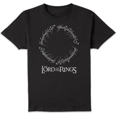 The Lord Of The Rings Men's T-Shirt in Black - S