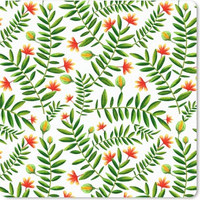 Muismat 20x20 cm - Mousepad Bloemen - Jungle - Design - Muismatten