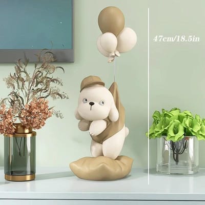 Grote Creatieve Hond Beer Beelden Ballon Puppy Beeldjes Huis Decoratieve Ornamenten Beeldje Voor TV Meubel Woonkamer Decor