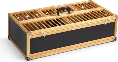 Natural Houten transport mand / opleermand 80x40x22CM
