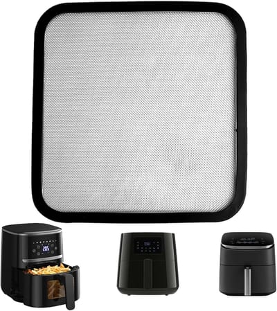 Magnetische spatbescherming voor heteluchtfriteuse accessoires, hittebestendig en effectieve bescherming voor verwarmingselement, 22 x 21 cm, geschikt voor diverse modellen