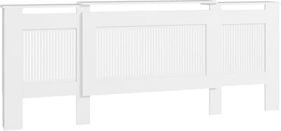 Radiatorombouw - Radiatorkast - Radiatorbekleding - Verstelbaar - Met kruislatten - MDF - Wit