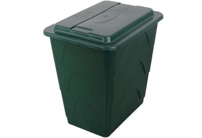 Klassieke Vierkante Regenton 240 Liter Groen Met Deksel en Kraan