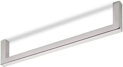 garderobestang Norm, RVS gepolijst in U-vorm, lengte: 288 mm, hoogte: 14 mm incl. bevestigingsschroeven
