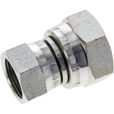 Rechte Verloopnippel G3/4 '' X G1 '' Binnendraad Hoge Druk Staal  60° Conus  150bar Hydrauliek