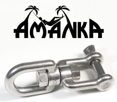 Hanger Draaimechanisme - Draaipunt Bevestiging - Stoel Ophangen - 420kg Draagkracht - 10x125mm - Zilverkleurig