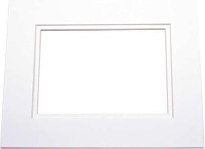 Passepartout Dubbeldik Super Wit/Super Wit 12,7x17,8cm (25 stuks)