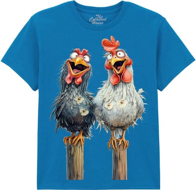 KIDS Gekke Kippen Friendly Chickens The Coloured House KIDS T-shirt S