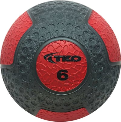 Medicijnbal - 6KG - grijs/rood | TKO Europe