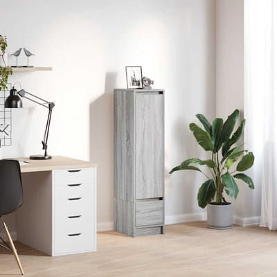 vidaXL - Highboard - 29,5x34x119,5 - cm - spaanplaat - grijs - sonoma