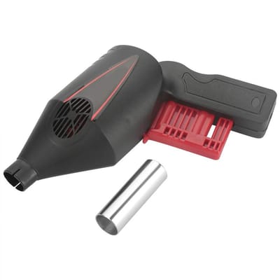 ZEYNOMAX - BBQ-ventilator - Draagbare barbecue-tool - Handmatig bediend - Compact formaat - Energiezuinig - Ideaal voor buiten en picknick