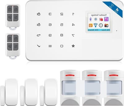Smart Home Alarm - Beveiligingssysteem Huis - Huis Beveiligen - Met GSM En WiFi - 159x100mm - Wit