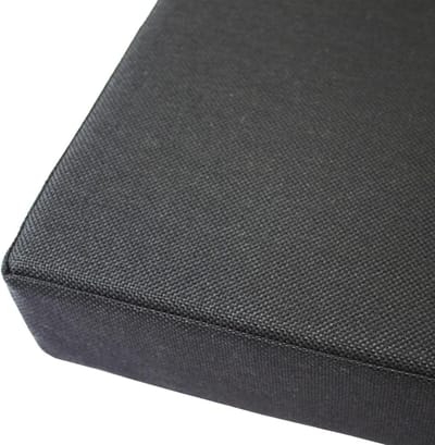 Bankkussen - Terraskussen Zitkussen - Buiten Zitten - Waterdicht Polyester - 100x50x5cm - Zwart