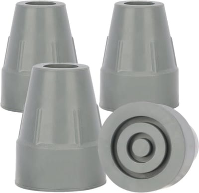 4 Delige Set Antislip Rubber Doppen voor Wandelstok - 19mm Steun Dopezolen voor Loopstokken