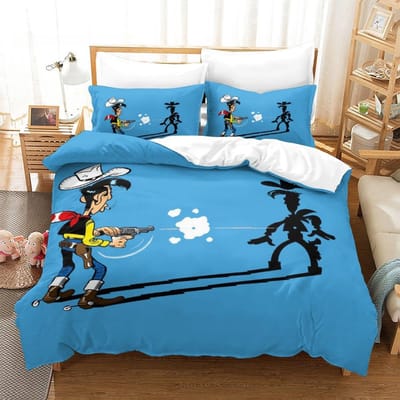 Nieuwe Lucky Le Beddengoed Collectie Enkel Tweepersoons Volledig Queen King Size Bed Collectie Volwassene Kind Slaapkamer Dekbedovertrek Collecties 3D Anime Met Beddengoed C US King 264x228cm