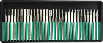 Diamant Boren Set - Metaalvijlen Roterend - Materiaal Bewerken - Titanium Gecoat - 30 Stuks - Zilver