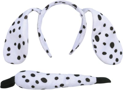 Rubies Verkleed set dalmatier - oortjes/staart - wit/zwart - voor kinderen