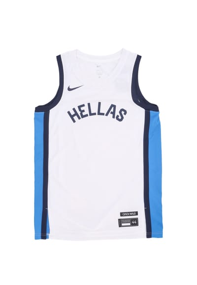 Basketbaltanktop heren Limited Home Jersey Team Griekenland Wit/lt Photo Blauw