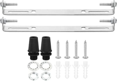 Plafondlamp Bevestiging - Lamp Montagebeugel - Thuis Kantoor Verlichting - Stevig Gelegeerd Staal - 185 mm - Zilver