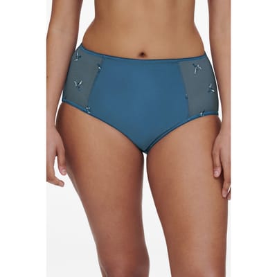 Chantelle Co Bo. Full Brief Support High W. Jeans Blue Shades Maat: 40 | Slipjes Outlet | Dames | Blauw