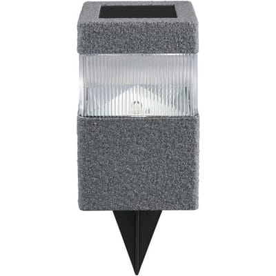 LIVARNO Tuinlamp op zonne-energie, met schemersensor (Rechthoekig, antraciet)