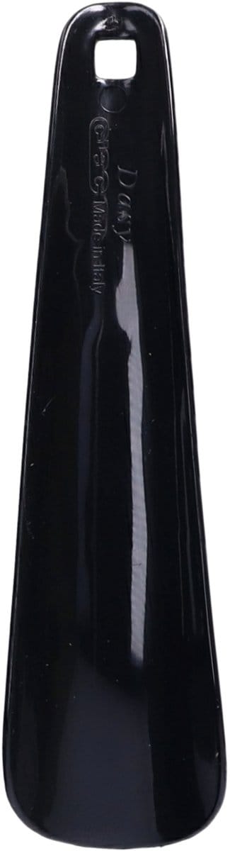 5Five Schoenlepel - 16 cm - kunststof - zwart - met haak - instaphulp - schoenen