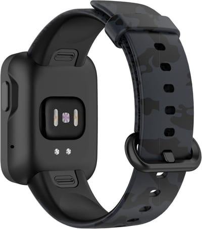 By Qubix - Siliconen band met print - Camouflage grijs - Geschikt voor Xiaomi Mi Watch Lite / Redmi Watch
