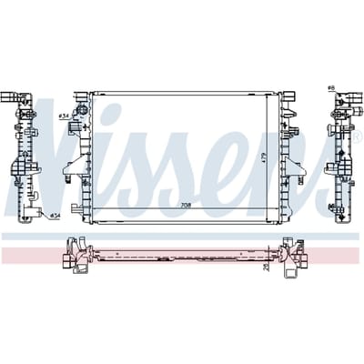 Radiator, motorkoeling NISSENS 65285