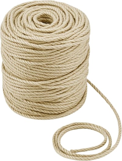 100M Jute Touw van 4mm voor Cadeauverpakking, Creatieve Klussen en Tuinprojecten