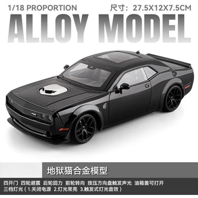 1:18 Challenger Srt Redeye Hellcat Musle Sportwagen Legering Metaal Diecast Modelauto Huis Trendy & Bureau Display Ornamenten