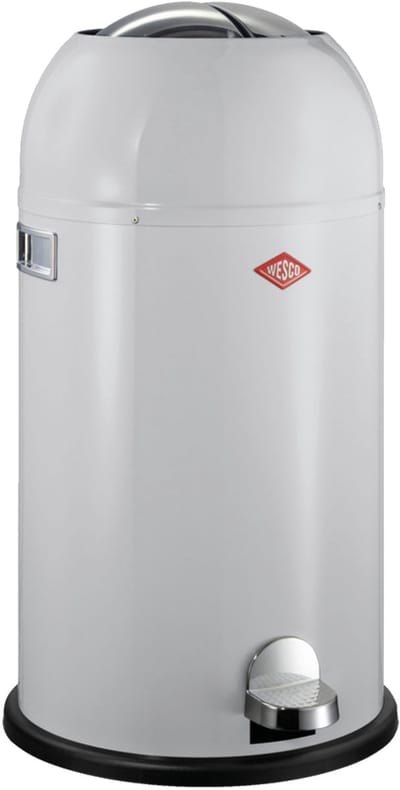 WESCO Kickmaster Prullenbak | Pedaalemmer | 33 Liter | Metaal - Grijs | Afvalemmer - Made in Germany