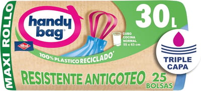 Robuuste lekkende vuilniszakken 30L - 100% gerecycled