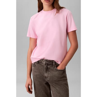 Calvin Klein Ss 20s Classic Logo Graphic Tee Sweet Dreams Taglia: XS | Maglie Sportivi Outlet | Donna
