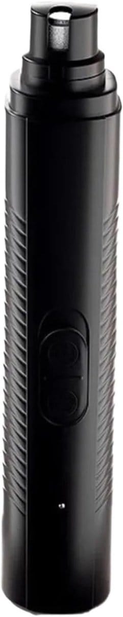 Daity Een elektrische nagelvijl voor huisdieren, oplaadbaar via USB, stil in gebruik. LED-lampje, 500mAh batterij, met polijstwiel (zwart).