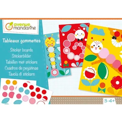 Creatieve doos met stickers rupsen Avenue Mandarine