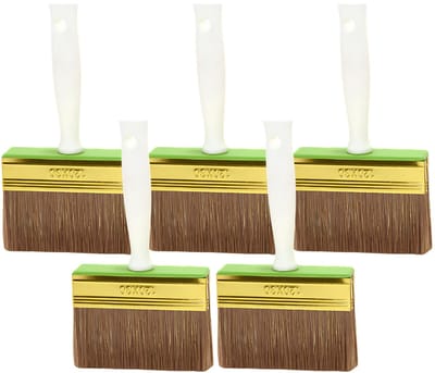 Humbert Blokkwast - 5x - 12 x 3 cm - schilderen - verfspullen - dikke kwasten - kunststof
