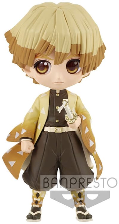 Banpresto Demon Slayer Zenitsu Agatsuma Demon Q Posket-figuur 14 Cm Geel