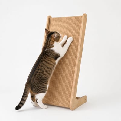 Krabplank van sisal, 72 cm hoog, L-vormige krabpaal voor katten, krabpads voor muur en hoek, stabiele kattenkrabpaal vervanging, ruimtebesparend krabmeubel