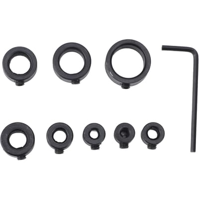 8 Stuks Boor Diepteaanslag 3 tot 16 mm Koolstofstaal Boorlimietring voor Houtbewerking