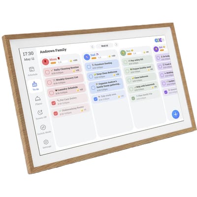 Calendrier Numérique 15,6 Pouces Planificateur Mural Calendrier Électronique Tableau des Tâches Écran Tactile Intelligent Affichage Interactif pour white