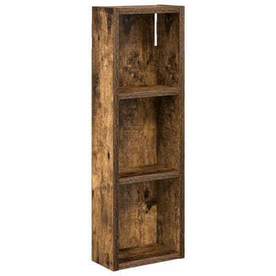 vidaXL - Badkamer - wandkast - Gerookte - Eik - 20 - x - 10 - x - 60,5 - cm