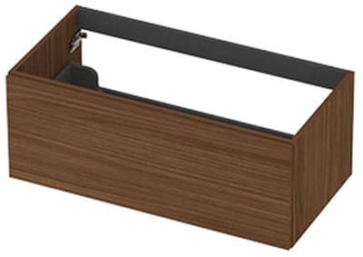 INK - Onderkast 1L Decor Softclose Tbv Greep - 900x450x350 Mm - Warm Walnoot