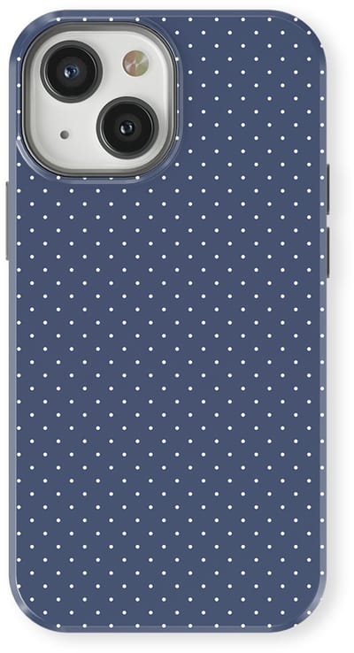 Micro Dots Tough Hoesje geschikt voor iPhone 13 Mini | Geschikt Voor Mag | Stippen Motief Backcover geschikt voor iPhone 13 Mini Indigo Spark