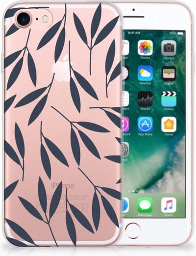 iPhone SE 2022 | SE 2020 | 8 | 7 TPU Case Leaves Blue