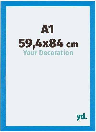 Your Decoration - Puzzellijst 59,4x84 cm - Helder Blauw - Puzzellijst 1500-2000 stukjes - MDF Fotolijst - Mura