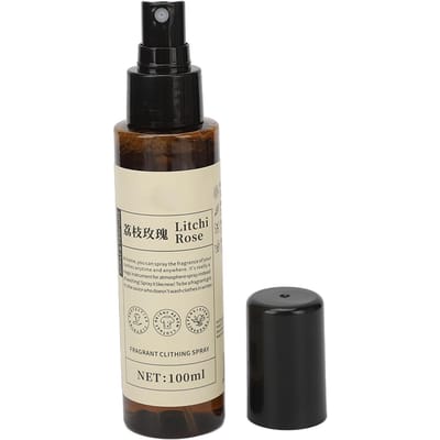 Spray désodorisant pour tissus parfumé au litchi et à la rose, éliminateur d'odeurs, brume fine, parfum léger, parfum pour le linge