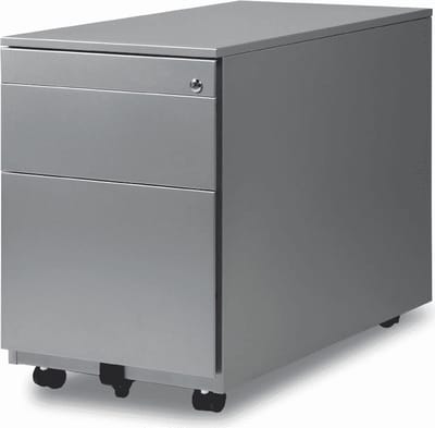 Ladeblok 2 laden met pennenlade framekleur Licht grijs (Ral 7035)