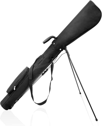 Kleine golf tas met racketvak, lichtgewicht ontwerp, lage zwaartepunt, ruime opslagcapaciteit en cilindervormige vormgeving voor optimale functionaliteit.